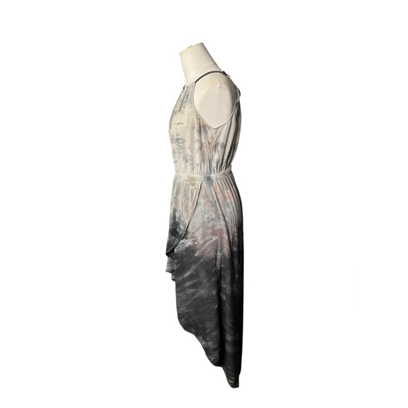 Anthropologie Dip-Dyed Tulip Silk Dress By Gyps 05, High-Low Adorable Size Small - Picture 5 of 13